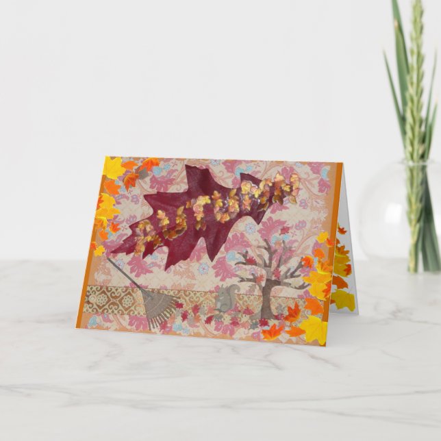 Carte Salutations d'automne ! (Devant)