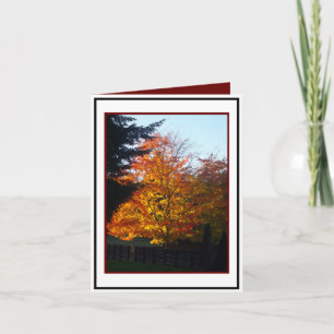 Carte Salutations d'automne