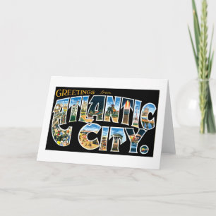 Carte Salutations de Atlantic City !