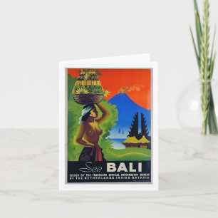 Carte Salutations de Bali, Indonésie