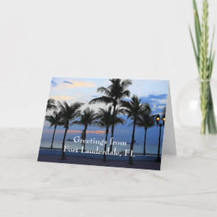Carte Salutations de Fort Lauderdale