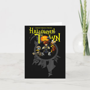 Carte Salutations de Halloween Town de Kingdom Hearts 