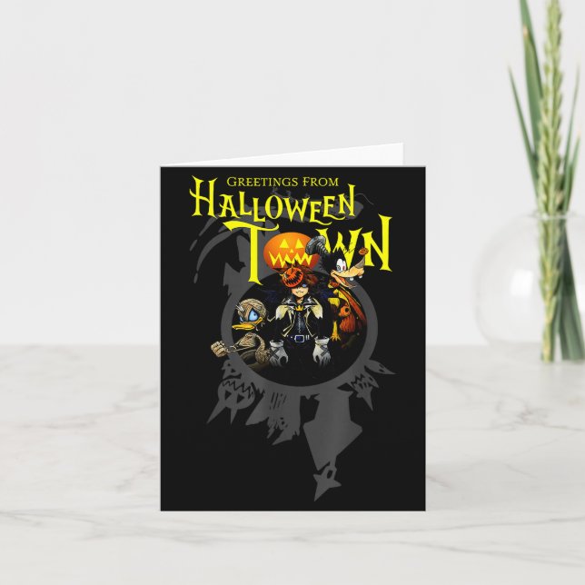Carte Salutations de Halloween Town de Kingdom Hearts  (Devant)