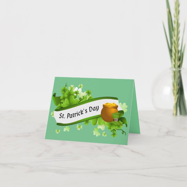 Carte Salutations de la Saint-Patrick (Devant)