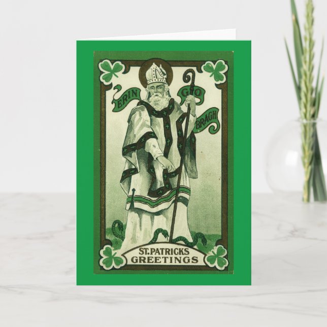 Carte Salutations de la Saint-Patrick (Erin Go Bragh) (Devant)