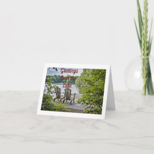 CARTE **SALUTATIONS DE LAC** POUR NOËL ET NOUVELLE ANNÉE