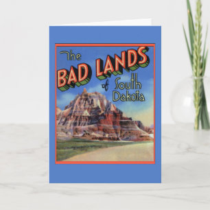 Carte Salutations de lettre du Dakota du Sud de