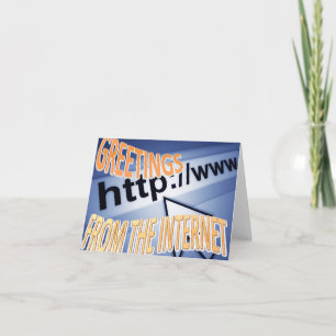 Carte salutations de l'Internet