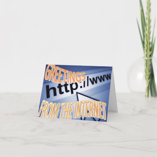 Carte salutations de l'Internet (Devant)