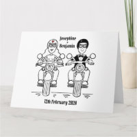 Salutations de Mariage de motocyclette personnalis