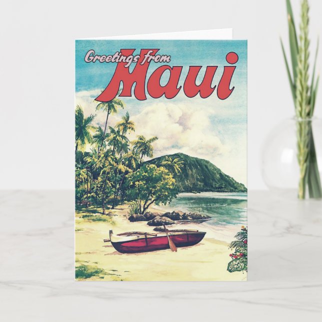 Carte Salutations De Maui, Hawaii (Devant)