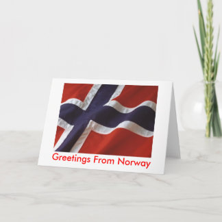 Carte Salutations de Norvège