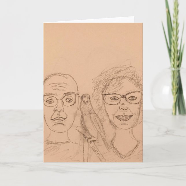 Carte salutations de nous le beakybirdz (Devant)