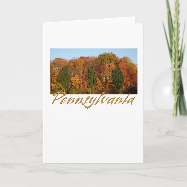 Carte Salutations de Pennsylvanie (Devant)
