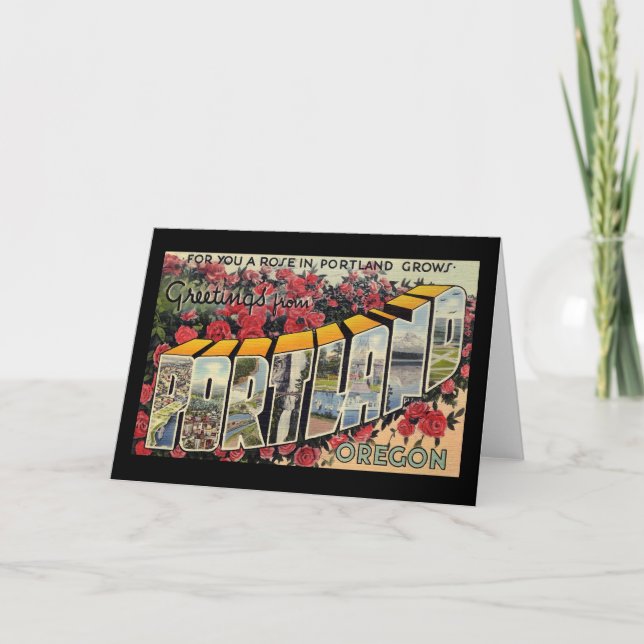 Carte Salutations de Portland Orégon (Devant)