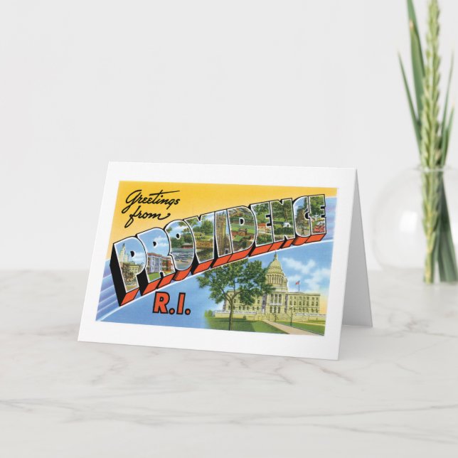 Carte Salutations de Providence, Rhode Island ! (Devant)
