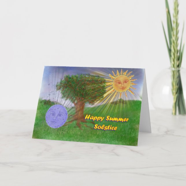 Carte Salutations de solstice d'été (Devant)