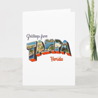 Carte Salutations de Tampa, la Floride