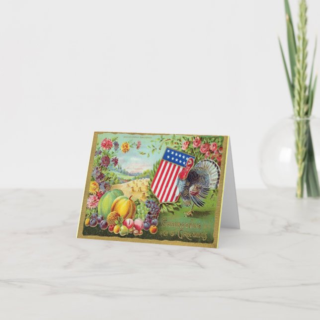 Carte Salutations de Thanksgiving c1906 (Devant)