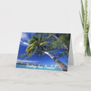 Carte Salutations depuis le Paradis