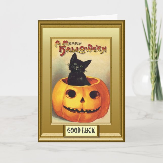 Carte Salutations d'Halloween (Devant)