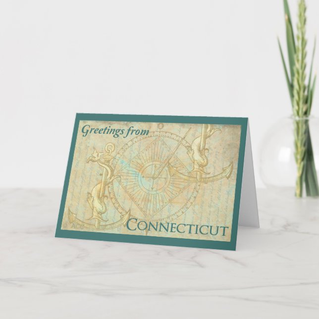 Carte Salutations du Connecticut (Devant)