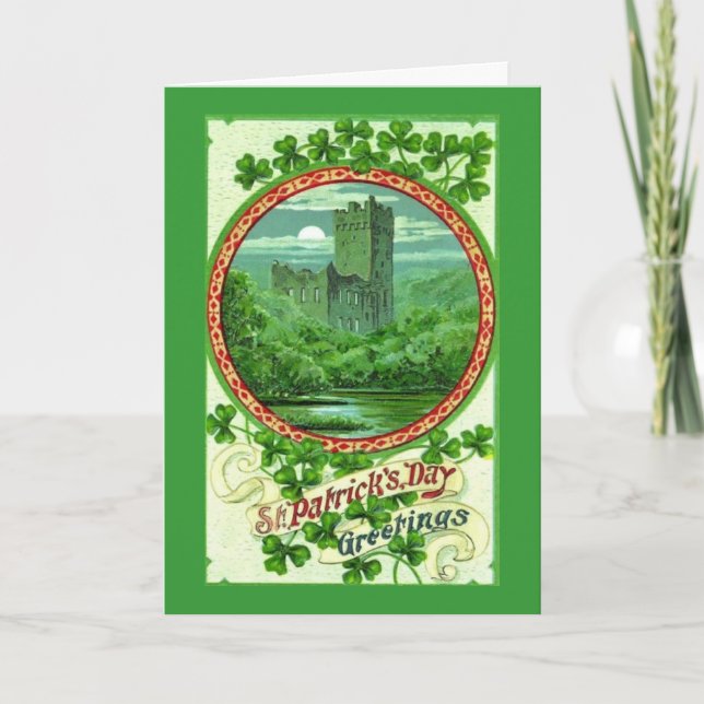 Carte Salutations du jour de St Patrick (Devant)