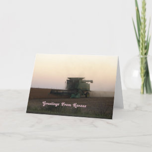 Carte Salutations du Kansas, Combattez au coucher du sol