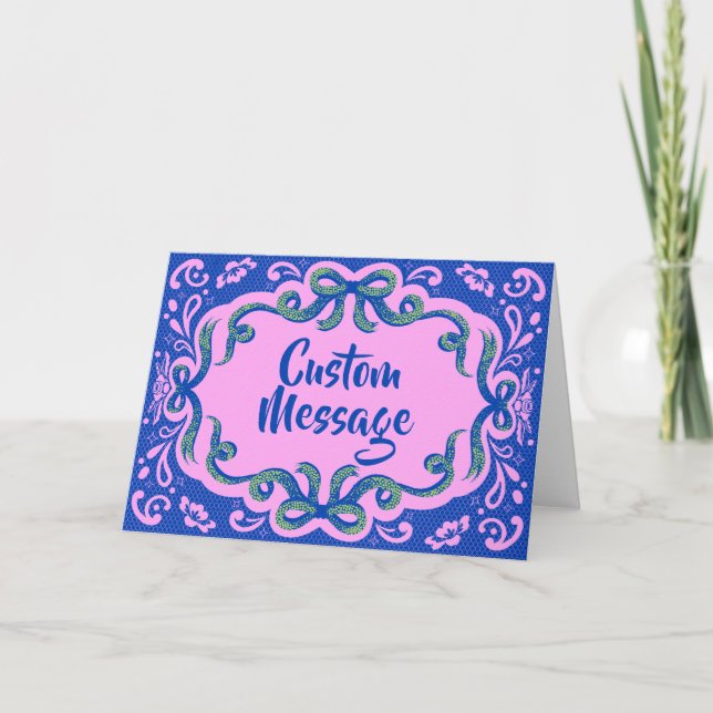 Carte Salutations Glamour (Devant)