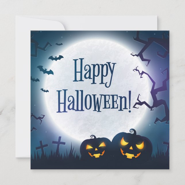 Carte Salutations Halloween (Devant)