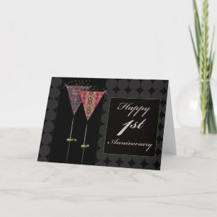 Carte Salutations - Joyeux 1er anniversaire