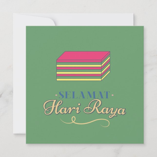 Carte Salutations pour la célébration islamique // Selam (Devant)