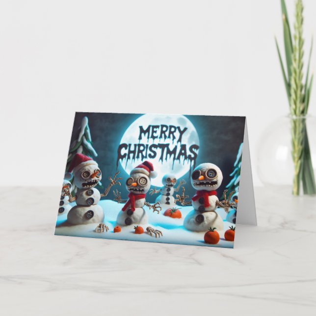 Carte Salutations Snowbones (Devant)