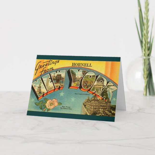 Carte Salutations vintages de New York (Devant)