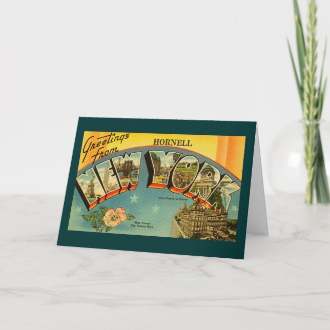 Carte Salutations vintages de New York Card (Devant)