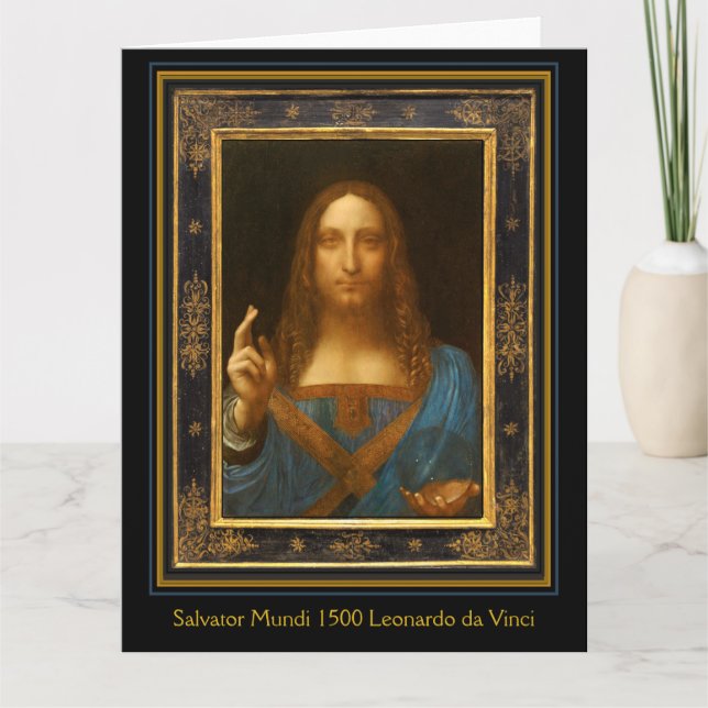 Carte Salvator Mundi 1500 Leonardo da Vinci (Devant)