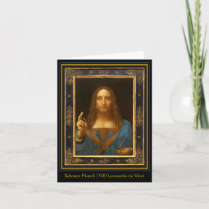 Carte Salvator Mundi 1500 Leonardo da Vinci