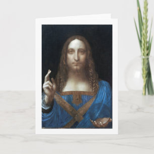 Carte Salvator Mundi, Jésus Christ, Léonard de Vinci