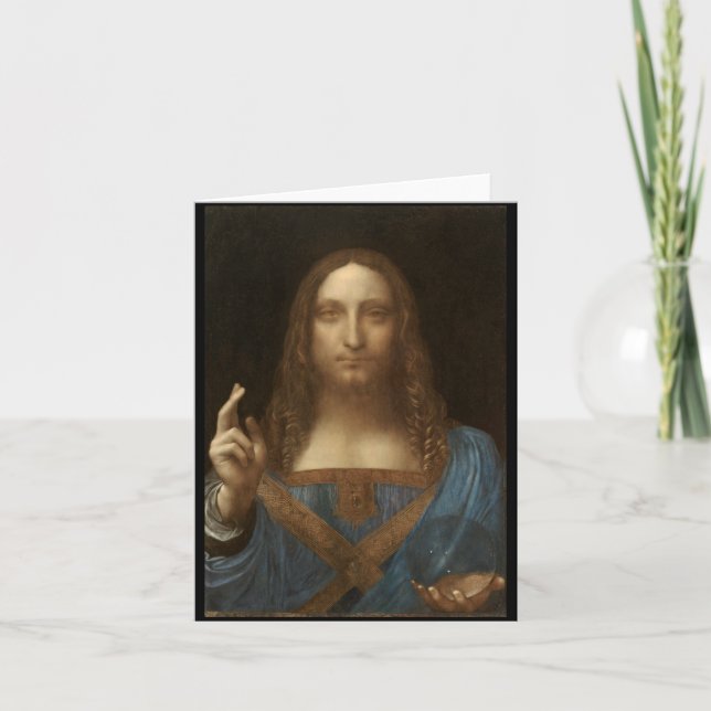 Carte Salvator Mundi par Leonardo da Vinci vers 1500 (Devant)
