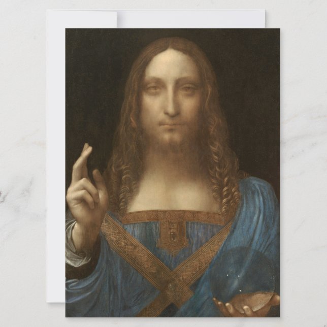 Carte Salvator Mundi (Sauveur du Monde) (da Vinci) (Devant)
