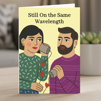 Carte Same Wavelength 10th Wedding Anniversy