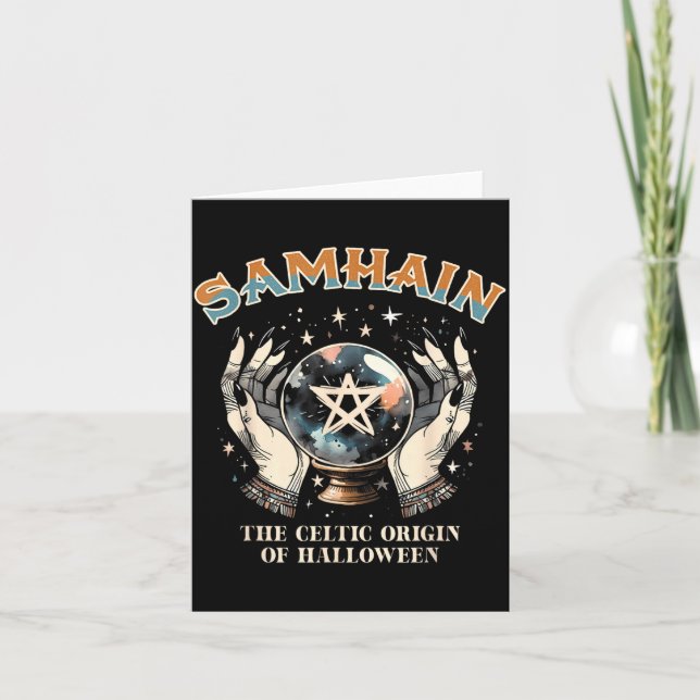 Carte Samhain Roue De L'année Païenne Origine Celtique D (Devant)