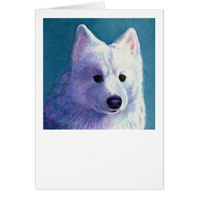 Carte Samoyed Dog - "Bouddha" (Devant)
