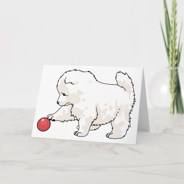 Carte Samoyed Puppy (Devant)