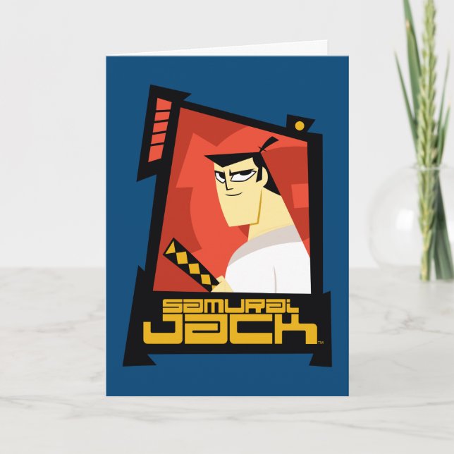 Carte Samurai Jack Souriant Futuristic Frame Graphic (Devant)