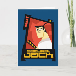 Carte Samurai Jack Souriant Futuristic Frame Graphic