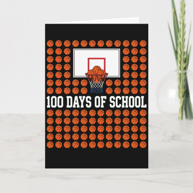 Carte S'AMUSER PENDANT 100 JOURS Amateur de basketball (Devant)