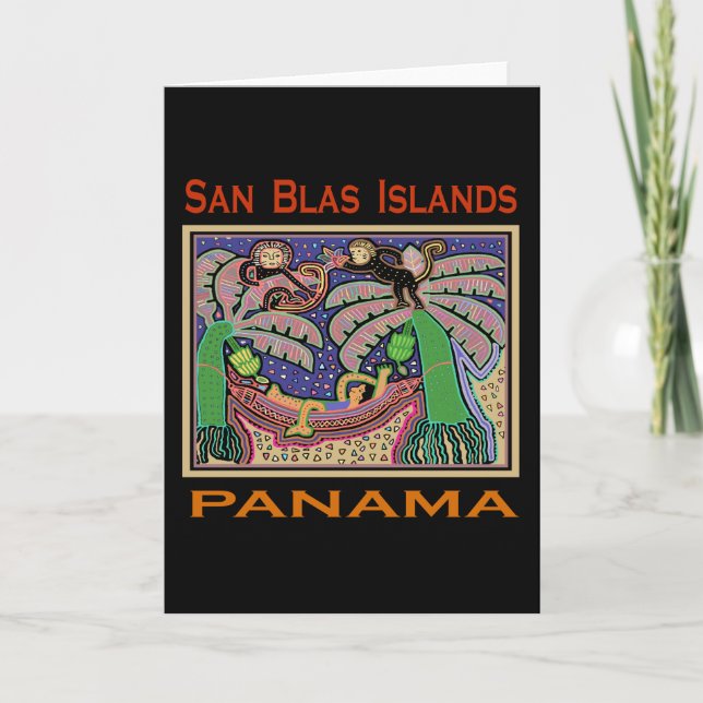 Carte San Blas Islands Panama Mola (Devant)