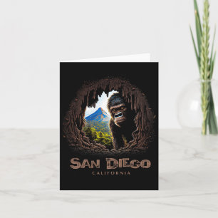 Carte San Diego California Souvenir Randonnée