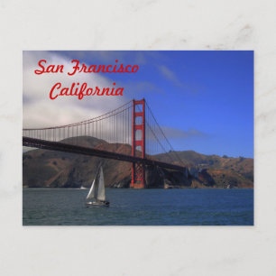 Carte San Francisco California Golden Gate Bridge